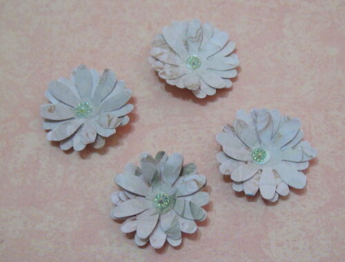 Flor para Scrapbooking - 08 un