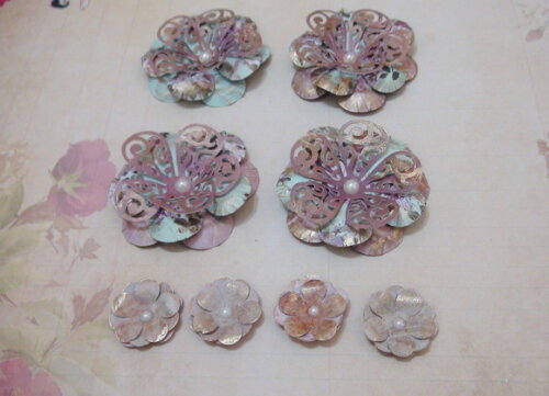 Flor para Scrapbooking - 08 un