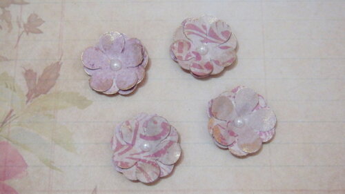 Flor para Scrapbooking - 08 un