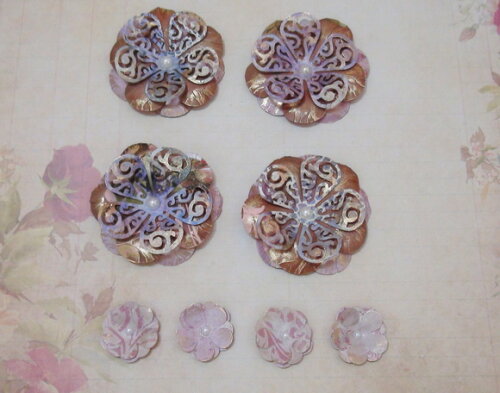 Flor para Scrapbooking - 08 un