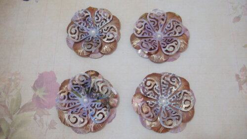 Flor para Scrapbooking - 08 un