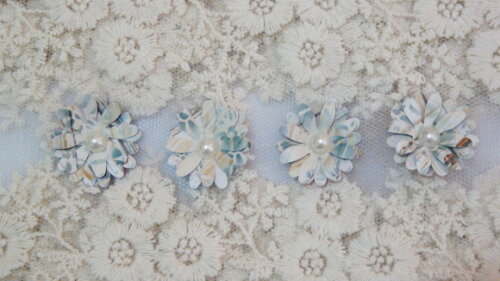 Flor para Scrapbooking - 08 un