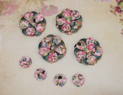Flor para Scrapbooking - 08 un