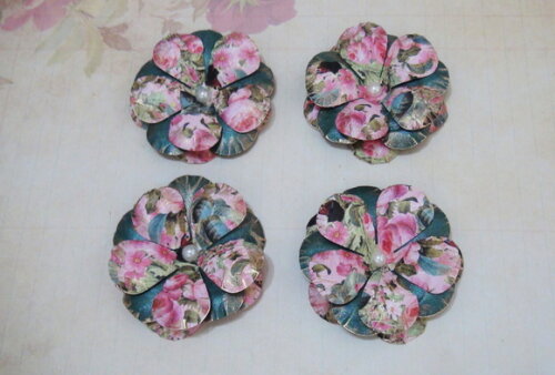 Flor para Scrapbooking - 08 un