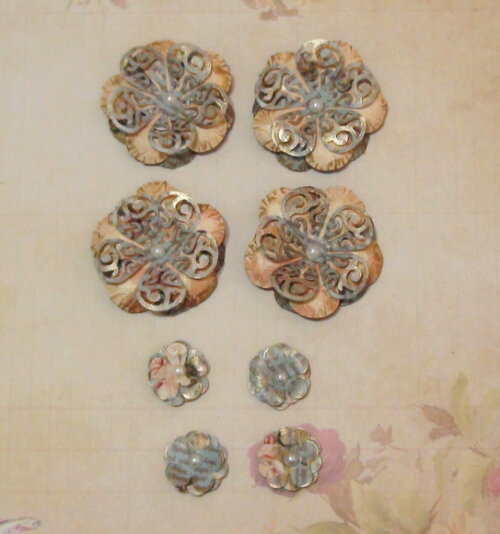 Flor para Scrapbooking - 08 un