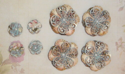 Flor para Scrapbooking - 08 un