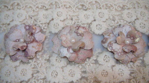 Flor para Scrapbooking - 5 Flores