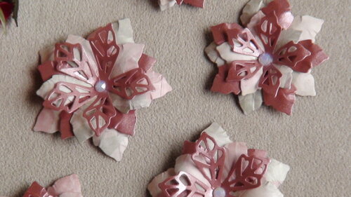 Flor para Scrapbooking - 5 Unidades.