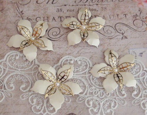 Flor para Scrapbooking 3d - 04 Un.