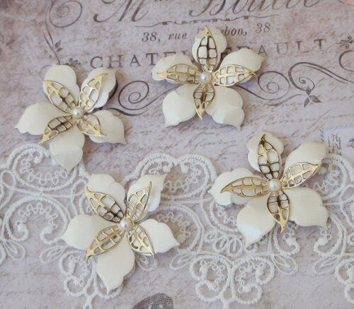 Flor para Scrapbooking 3d - 04 Un.