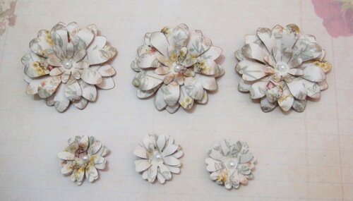 Flor para Scrapbooking Flor de Papel - 06 un