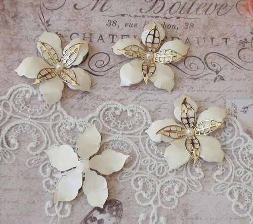 Flor para Scrapbooking 3d - 04 Un.