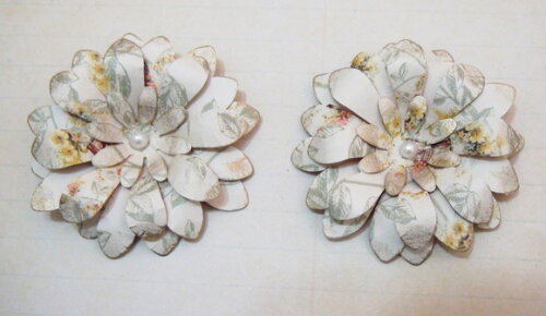 Flor para Scrapbooking Flor de Papel - 06 un