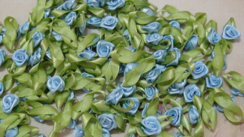Flor Rococó -30 un - Azul