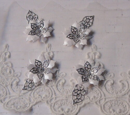 Flores e Folhas em 3d - 08 un