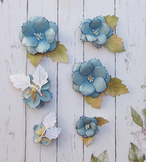 Flores Artesanais em Papel - 6 un