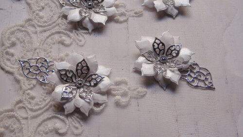 Flores e Folhas em 3d - 08 un