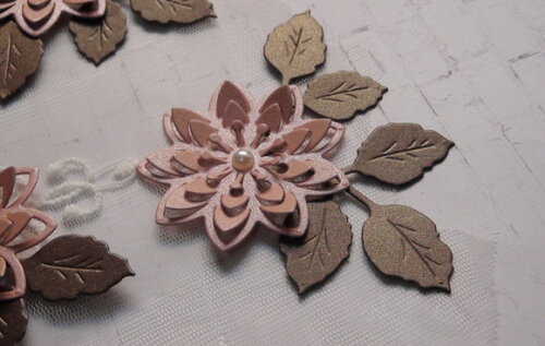 Flores e Folhas para Scrapbook 3d - 12 Un.