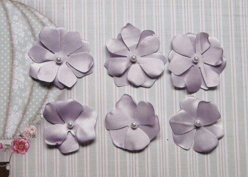 Flores em 3d - Lilás - 30 un