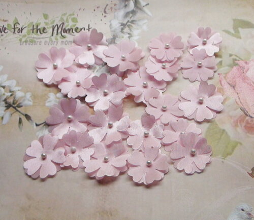 Flores em Cetim 3d - Rosa - 3 cm - 10 un