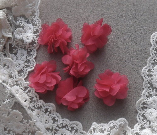 Flores em Chiffon - Maravilha -06 un