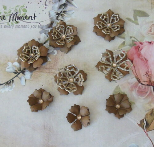 Flores para Scrapbooking - 08 un