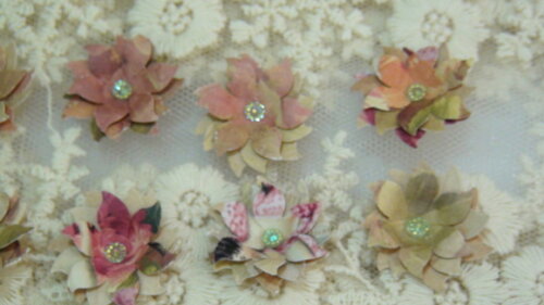 Flores para Scrapbooking - 10 Flores.