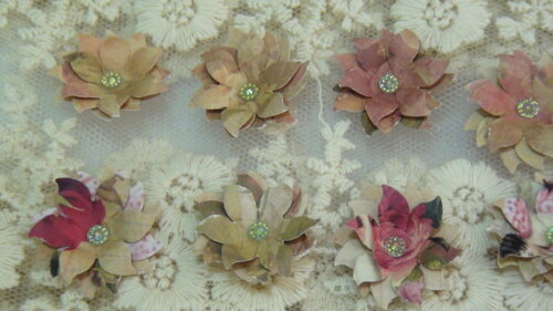 Flores para Scrapbooking - 10 Flores.