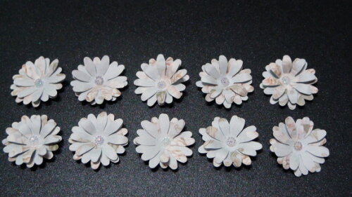 Flores para Scrapbooking - 10 Un.
