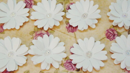 Flores para Scrapbooking - 10 un
