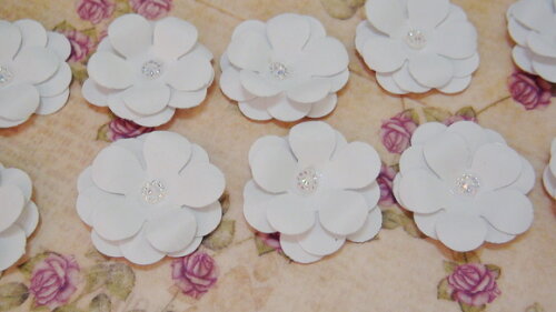 Flores para Scrapbooking - 10 un