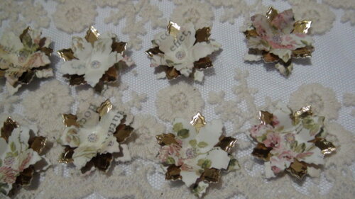 Flores para Scrapbooking - 10 Un.