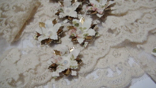 Flores para Scrapbooking - 10 Un.