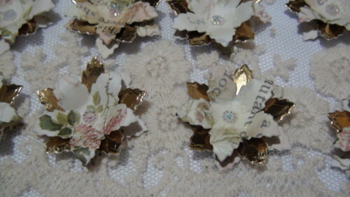 Flores para Scrapbooking - 10 Un.