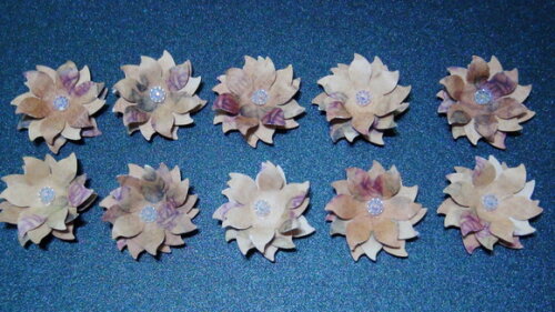 Flores para Scrapbooking - 10 Un.
