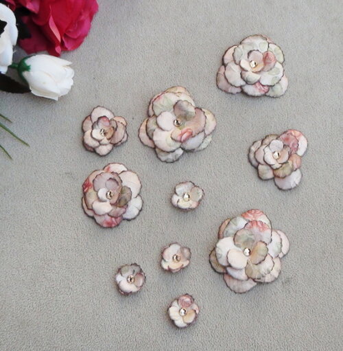 Flores para Scrapbooking - Flor de Papel