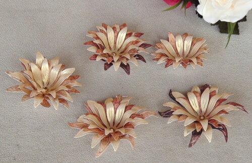 Flores para Scrapbooking - 5 Unidades.