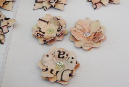 Flores para Scrapbooking - Modelo 10