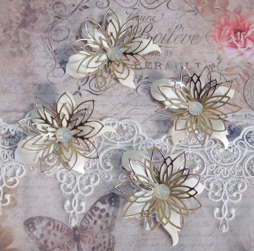 Flores para Scrapbooking 3d - 7 cm -04 Un.