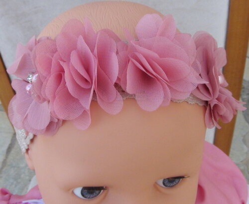 Headband - Arranjo de Flores para Cabelo - Elástico