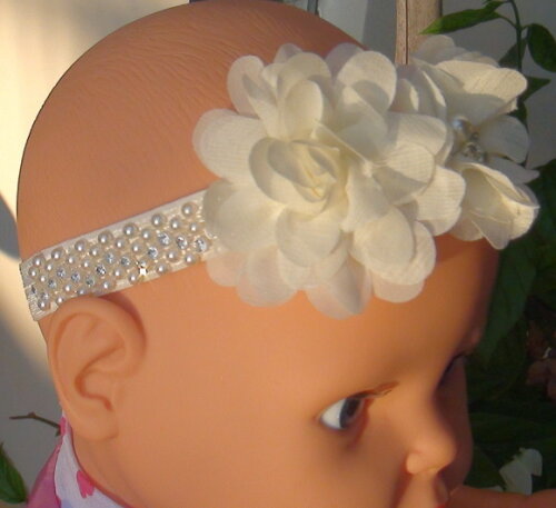 Headband - Arranjo de Flores para Cabelo - Elástico