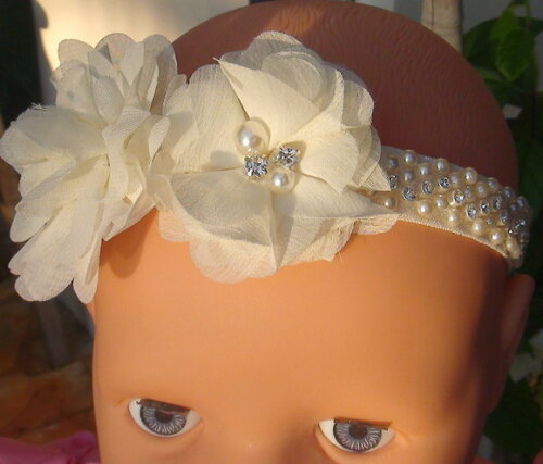 Headband - Arranjo de Flores para Cabelo - Elástico