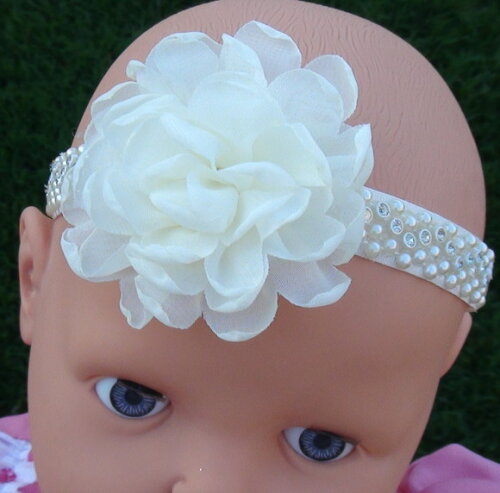 Headband - Arranjo de Flores para Cabelo - Elástico