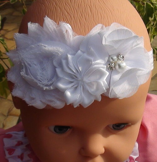 Headband - Arranjo de Flores para Cabelo - Elástico