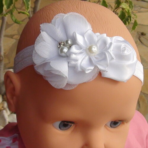 Headband - Arranjo de Flores para Cabelo - Elástico