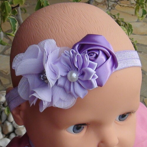Headband - Arranjo de Flores para Cabelo - Elástico