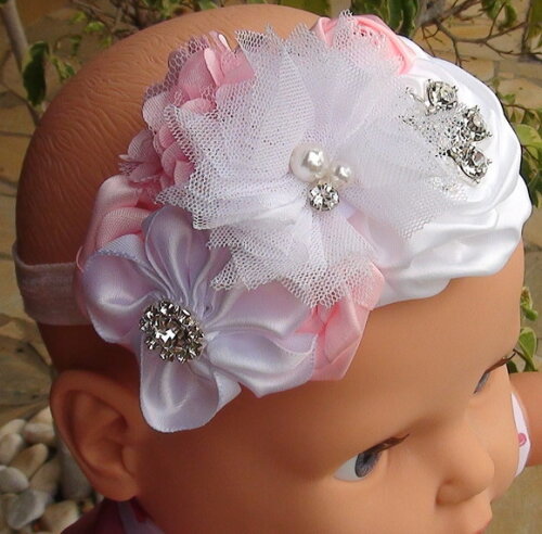 Headband - Arranjo de Flores para Cabelo - Elástico