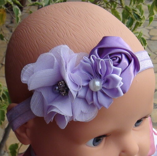 Headband - Arranjo de Flores para Cabelo - Elástico