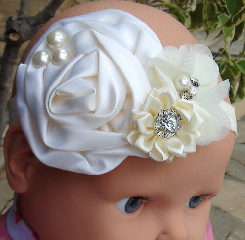 Headband - Arranjo de Flores para Cabelo - Elástico