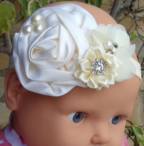 Headband - Arranjo de Flores para Cabelo - Elástico